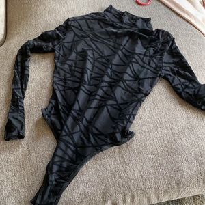Black sheer body suit never worn